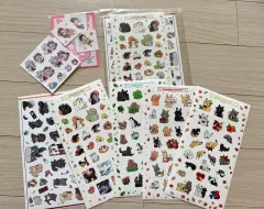 セット) ハイキュー ラーム様 動物バージョン 烏野高校 青城 音駒 ステッカー 2 セット