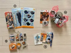 ハイキュー 烏野高校 デルガード シャープペンシル 筆箱 L字ファイル キーホルダー フィギュア セット