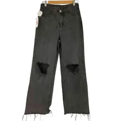 デイジー DAZY ダメージ加工 ワイドデニムパンツ レディース JPN：M 