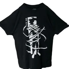 XL ヒロアカ 相澤消太 先生 キャラクター キャラT オーバーサイズ ビッグプリント ブラック 黒 Tシャツ レディース ユニセックス メンズ 古着 半袖