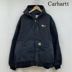 カーハート USA製 企業ロゴ 刺繍 ダック アクティブ ジャケット J140 メンズ XXL ISItems【USED】【古着】【中古】50149961