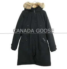 美品 CANADA GOOSE カナダグース サイズS JASPER ジャスパー ダウンコート ダウンジャケット コヨーテファー フード ロング丈 黒 ブラック レディース