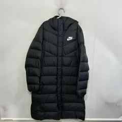 NIKE ナイキ メンズ ダウンジャケット ロング丈 105 ブラック ダックダウン