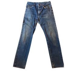 Lee straight jeans vintage / リー ストレートジーンズ タグ消え グッドフェード　【E337】