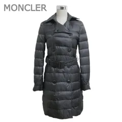 MONCLER モンクレール サイズ0 NIEMEN ニエメン ウエストベルト ロング丈 ダウンジャケット ダウンコート 灰 グレー レディース