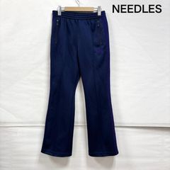 Needles バタフライ刺繍 トラックパンツ ネイビー×パープル M - メルカリ
