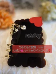 ◆韓国人気SNS◆もこもこ紅茶 モコモコA6アクリルバインダーset 貯金saving 家計管理 新品バインダー貯金 韓国 saving 貯金 推し活 リボン🎀ハート♡黒or白ローズ カラフル 可愛い 全6種類 お気に入りリフィル６つ穴 ♡型ブックマーク