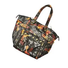 HYSTERIC GLAMOUR(ヒステリックグラマー) PVC ベルト付き スタッズ ショルダーバッグ ブラック