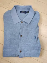 ポロ ラルフローレン スカイブルー ニット シャツ