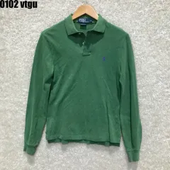 ポロ ラルフローレン グリーン 長袖 カラーTシャツs