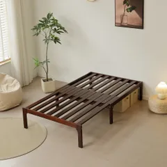 【厚さ5cmダークグレーマット付き】ディベッド  ソファベッド シングル 天然木製 伸長式ベッド ベッドフレーム 伸縮 下収納 おしゃれ 2way 天然木 来客用 リビング パイン材 すのこ仕様