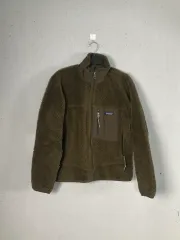90's USA) パタゴニア レトロ-x ジャケット オリーブカーキ (S)
