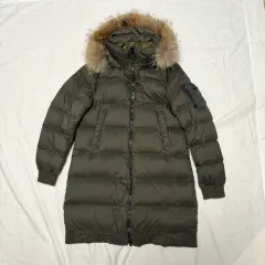 EIDER レディース ダウンジャケット ロング丈 XL カーキ