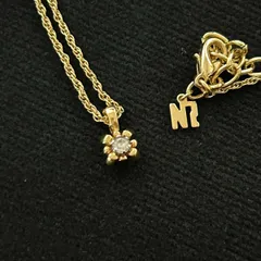 NINA RICCI ニナリッチ ネックレス フラワーモチーフ ラインストーン ゴールドカラー ヴィンテージ　260102015