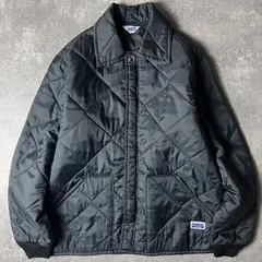 70s BIG SMITH 中綿 キルティング ナイロン ジャケット / 70年代 ビンテージ ブラック 黒 ジャンパー フルジップ