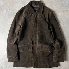 00s BANANA REPUBLIC 中綿 ライナー 本革 スエード レザー ジャケット M / 00年代 バナナリパブリック 革ジャン ダーク ブラウン