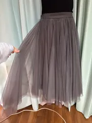 furry rateグレー フレアロングスカート☆