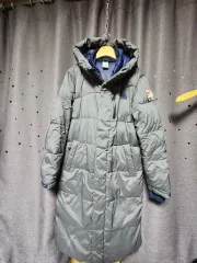 THE NORTH FACE ザノースフェイス 平昌 レディース ダウンジャケット ロング丈 グレー -90- 傷