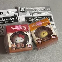 サンリオ ミニチュア パッケージ チャーム ガチャ BANDAI キーホルダー ストラップ クマ