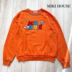 ミキハウスベア刺繍スウェットトレーナークマキャラクターL/MIKIHOUSE
