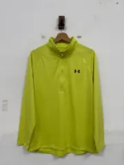 (XL) アンダーアーマー メンズ UA 機能性 長袖 ハーフジップ