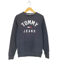 トミージーンズ tommy jeans ロゴプリント クルーネックスウェット メンズ import：XS 