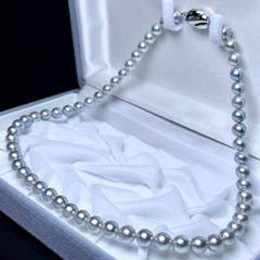 伊勢志摩英虞湾産あこや真珠 無調色 7.5-8mm パールネックレス - メルカリ