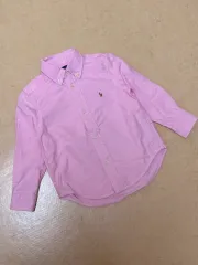 ポロラルフローレン キッズ オックスフォードシャツ ピンク 3T