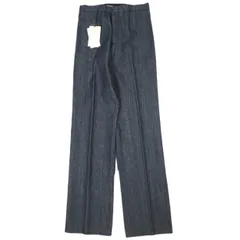 新品 N°21 ヌメロヴェントゥーノ 20SS イタリア製 ワンウォッシュ ワイドストレートデニムパンツ 5B PANTALONE TESSUTO 20SW-B043-0151 38 Dark Indigo 定価71,500円 ボタンフライ ジーンズ ボトムスのサムネイル