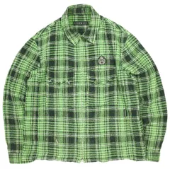 roarguns ロアーガンズ 24SS 日本製 PLAID ZIP SHIRTS カットオフチェックジップシャツ 24SGB-09 3 GREEN 長袖 roar ロアー トップス g23507のサムネイル