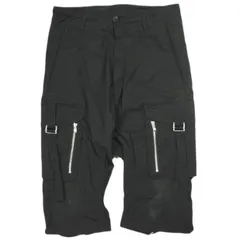 incarnation インカネーション イタリア製 POLYAMIDE NYLON ELASTAN PANTS ARMY MP-1C ストレッチナイロン サルエルカーゴショーツ 32674-6620 S BLACK ショートパンツ ボトムス g23511のサムネイル