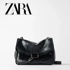 ZARA ザラ ロック ソフト ボディ クロス ショルダー チェーン バッグ ロックフラップ ユナ(YUNA) バッグ