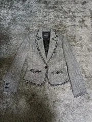 40 PING&DIANNE シルエット ツイード ジャケット 90 핑키 アンド ダイアン