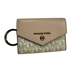 B074 MICHAEL KORS マイケル コース キーケース シグネチャー柄 三つ折り レディース