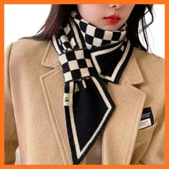 【新品】 [Luvian] マフラー レディース ストール 暖かい 冬用 ニットスカーフ クロス 差込マフラー 軽量 狭い ロング ネックスカーフネッカチーフ暖かい スカーフ防寒対策 おしゃれ シンプル プレゼント 通勤 通学 襟 装飾