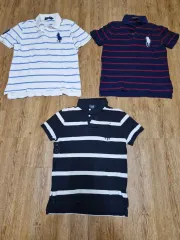 ポロラルフローレン ストライプ 半袖 ポロTシャツ 3種