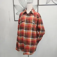 ユニクロ 裏起毛 CHECK シャツ シャツ ユニセックス L サイズ