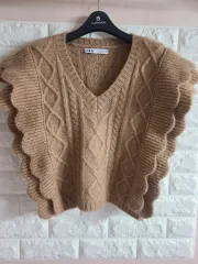 ザラ フリル ニット ベスト m