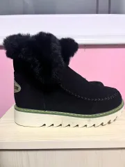 黒ファー裏地ブーツ