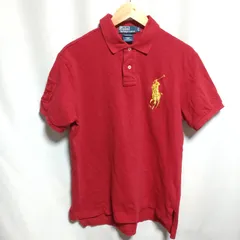 Polo by Palph Lauren ラルフローレン カスタムフィット ビッグポニー 半袖 ポロシャツ L 180/100A 赤