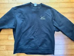 L NIKE×ステューシー クルーネック スウェット ブラック