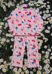 ハローキティ フリース パジャマ セット キッズ110 新品