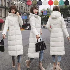 【送料無料】中綿コート ダウンジャケット 厚手 ダウンコート レディース 暖かい ロングコート フード付き 冬服 スリム 可愛い 中綿ジャケ