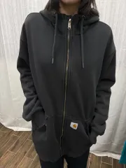 Carhartt ダック アクティブ キルト ジャケット フードジップアップ