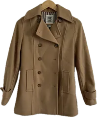 ZK26 【美品】MICHEL KLEINミッシェルクラン　ピーコート　アウター　ブラウン　レディース　38サイズ