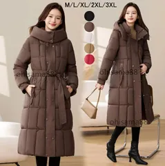 【送料無料】レディース 中綿コート 厚手 フード付き 細身 中綿ジャケット 韓国風 ダウンコート 暖かい ロングコート レディースダウンコー