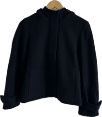 ZK26 【美品】NATURAL BEAUTYナチュラルビューティー　コート　アウター　ネイビー　レディース　36サイズ