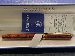 ウォーターマン 万年筆 フリーフェイス マーベル ブラウン 18K F닙