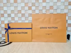 デパート正規品 Louis Vuitton ボックス+お買い物バッグ+リボン フルセット Louis Vuitton お買い物バッグ Louis Vuitton