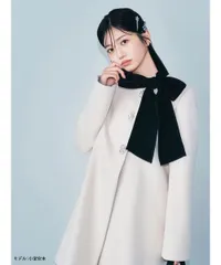 2025AW [L.B CANDY STOCK]Aラインビジューリボンコート